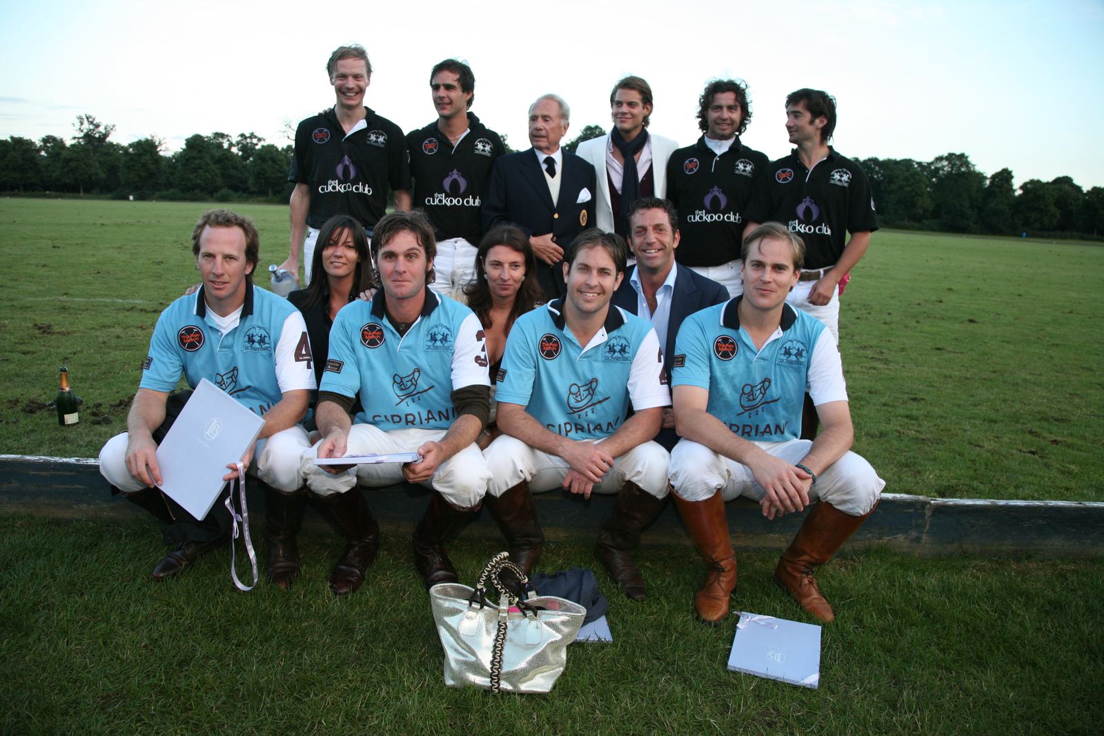 Cipriani v. Cuckoo Club team photo at Ham Polo Club, London